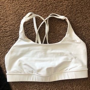 Lululemon White Sports Bra